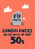 RIP Youth - Funny 60th Birthday Card created by Lucy Maggie Designs
