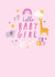 Hello Baby Girl Card - Jungle animals - Hello Baby Girl created by Paperlink and Meraki Greeting Cards