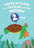Cute Turtle Birthday Card - Nephew - 2 today! created by Pixie Studio