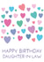 Sweet Birthday Card - For Daughter-In-Law - Colourful Hearts created by size3art