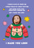 Funny Cheeky Christmas Photocard - Meghan Trainor - I Made You Look created by Joyful Joyful