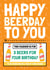 Happy Beerday Birthday Voucher Card created by AbiGoLucky