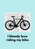 Bike birthday Card. Cyclists birthday card. Bike Lovers. Cycle card created by Kelly Connor Designs