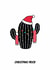 Funny & Insulting Festive Cactus Card - Christmas Prick created by The Marmalade Cat