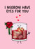 Funny Negroni Valentine's Card - Negroni Have Eyes For You created by Of Life & Lemons Ltd.