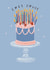 Funny birthday card - cake with lots of candles - lost count created by Lydia Creates
