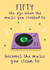 Funny 50th Birthday Card - for Music Lovers - Clean to the Club Classics created by Running with Scissors