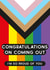 Colourful Coming Out Card - Congratulations - Proud of you created by Betty Kitten
