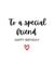 Cute Birthday Card - Special Friend created by Amy (Hedgecards)