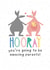 Cute Kangaroo Pregnancy Card - Amazing Parents created by Ooh I Like That Design