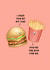Flirty fast food - Funny Anniversary Card created by Back to the drawing board illustration 
