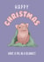 Cute Christmas Card - Have a Pig in a Blanket created by Imogen Hunt
