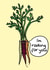 Cute Good Luck Card For A Friend - Carrot - I'm Rooting For You created by Alice Revell