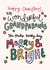 Cute Christmas Card - for Grandparents - Merry & Bright created by Oops a doodle
