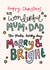 Cute Christmas Card - Parents - Merry & Bright created by Oops a doodle