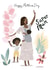 Pretty Illustrated Mother's Day Card - Mother & Young Family created by Tigerlily