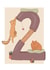 Cute birthday 2 year birthday created by Viktorija Labanauskaite