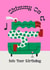 Dancing Babe Birthday - Shimmy On created by Aley Wild Illustration