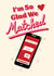 Cute online dating inspired Valentine's card - I'm so glad we matched created by Kamiya Chirodian
