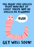 Funny Worm Get Well Soon Card - Not as useless as a worm created by Lucy Maggie Designs
