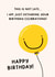 Funny Belated Birthday Card - Happy Balloon created by Fliss Muir