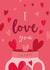 Cute Heart Valentines card - for the one you love (a lot) created by The Pattern Press