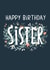 Pretty floral birthday card - Sister created by Pilea Press