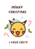 Cute Pokemon Christmas Card for Boyfriend, Girlfriend or Partner with Pikachu created by Lucky Jems Gifts