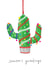 Funny Christmas Card - Mexican Christmas Tree Cactus - Seasons Greetings created by You've Got Pen On Your Face