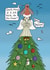 Robin and angel Christmas tree tussle card created by Egg Toons