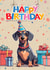 Cheerful Sausage dog to spread birthday joy created by OtterNorth