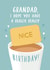 Cute Birthday Card - for Grandad - Nice Biscuit created by Lucy Marie Design