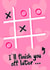 Rude Valentine's Game Card - Naugh(ty) and Crosses - For Partner created by Lisa Wardle