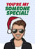 Funny Celebrity George Christmas Card For Girlfriend and 80s Music Fans created by HollerPop