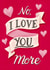 Heartfelt Valentines Card - No I Love You More created by Silky Rose Design