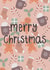 Cute gingerbread man and hot chocolate christmas card created by Jellybun Designs