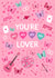Pretty Valentine's Day Card - Taylor Swift - Lover created by Pear Tree Press