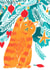 Cute Ginger Christmas cat causing chaos, for all the cat lovers in your life. created by Mira.Sol.Rae
