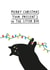 Merry Christmas from the cat - Funny Xmas card for cat owners created by Paper Edges