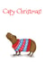 Wish someone a 'Capy Christmas' with this cute capybara card created by LeopardyNonsense