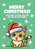Funny Cute Cat Christmas Card - From The Cat - Merry Christmas - Cat Lover created by SideHustleVibes