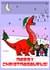 Fun Christmas Card, Family And Friends- Carolling Dinosaur- Merry Christmasaurus created by Tee Rex