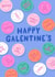 Love Hearts Valentine's card - Happy Galentine's created by Jessie Maeve Studio