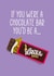Rude Chocolate Card - Pun Wonka - Wanka created by Atwood & Atwood