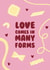 Valentine's Card for All Relationships - Pasta - Love Comes in Many Forms created by Ella Goddard