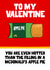Funny Valentine's card - McDonalds apple pie created by Pickled Prints