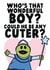 Funny Nanalan Valentines Card - Who's That Wonderful Boy? created by Studio Doodles