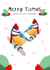 Funny and cute Christmas card for your tit loving friends. created by Rebecca Collins