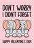 Cheeky Elephant Valentines Day Card - Didn't Forget! created by TeePee Creations