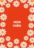 Mon Cheri - Cute Retro Flowers Romantic Card- Valentines Day created by Essentially Nomadic Designs